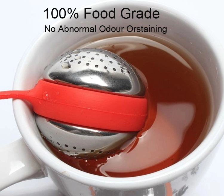 Own Design Custom Stainless Steel Silicone Loose Leaf Tea Ball Pot Infuser Teaware Tools