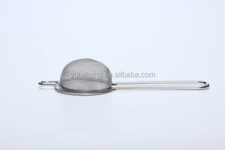 Universal fine hole mesh tea infuser filter for loose tea leaves and coffee filter strainer with wire long handle