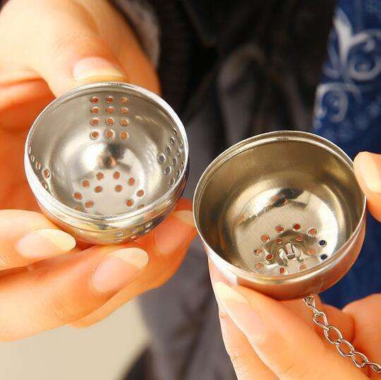 Stainless Steel Tea Infuser Ball Tea Leaf Spice Strainer Mesh Filter Kitchen Accessories Teapot Holder Diffuser
