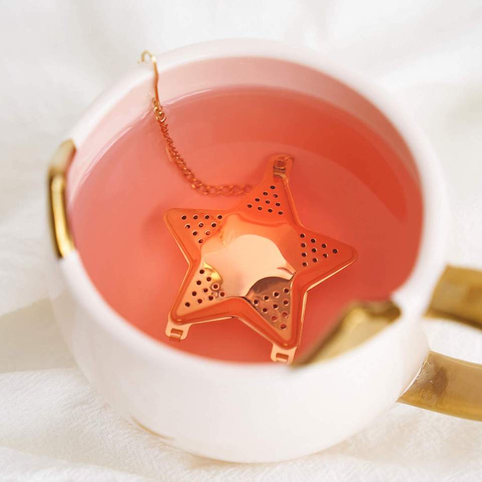 Stainless Steel Gold Star Shaped Tea Ball Coffee & Tea Tools Loose Leaf Infuser