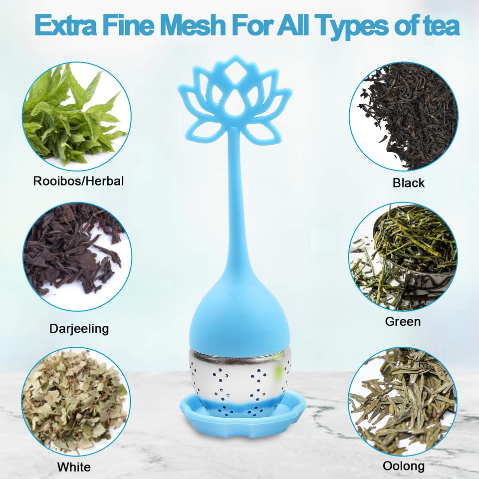 Practical Attractive Lotus Tea Ball Leaf Tea Herbs Filter Stainless Steel Infusers for Making Te