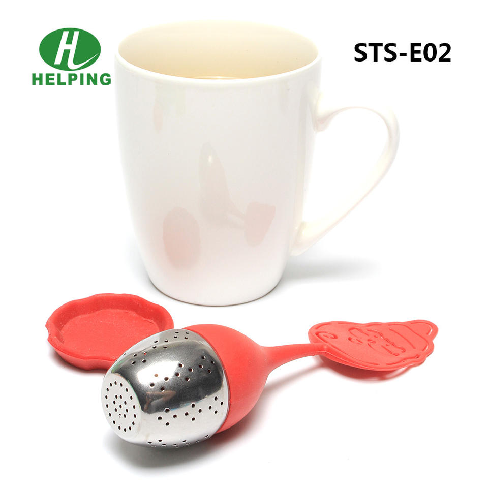 Factory Direct Sale Santa Shape Silicone Food Grade Tea Infuser Portable Tea Strainer