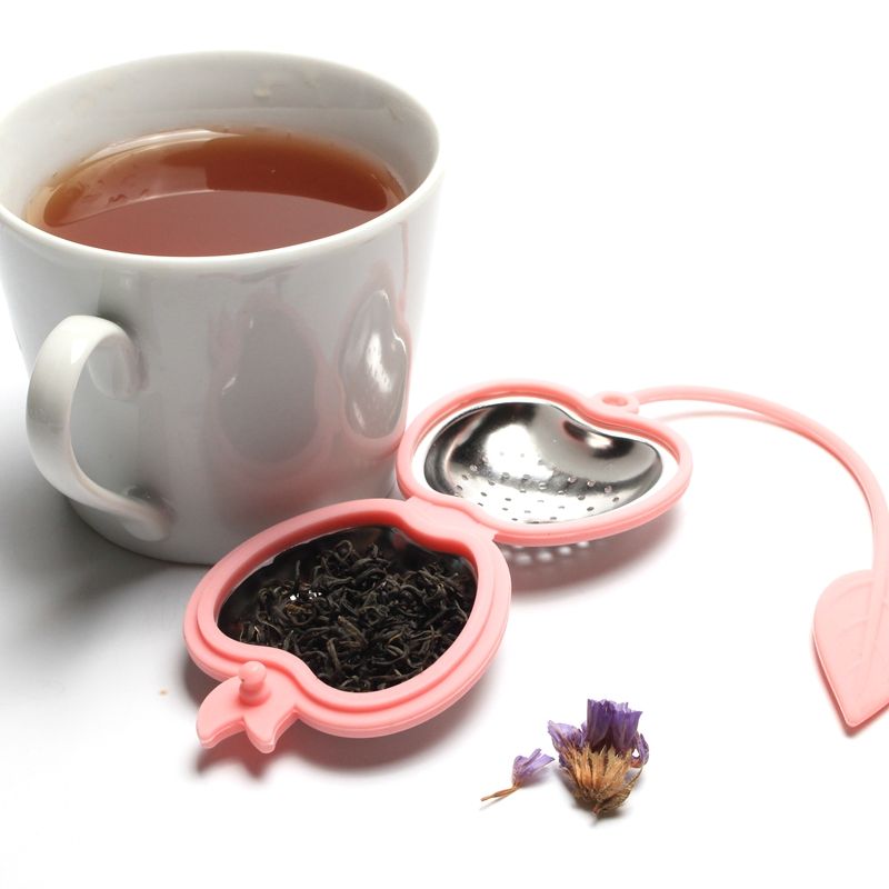 BPA free food safe tea accessory Stainless steel tea infuser in apple shape tea strainer steeper tools