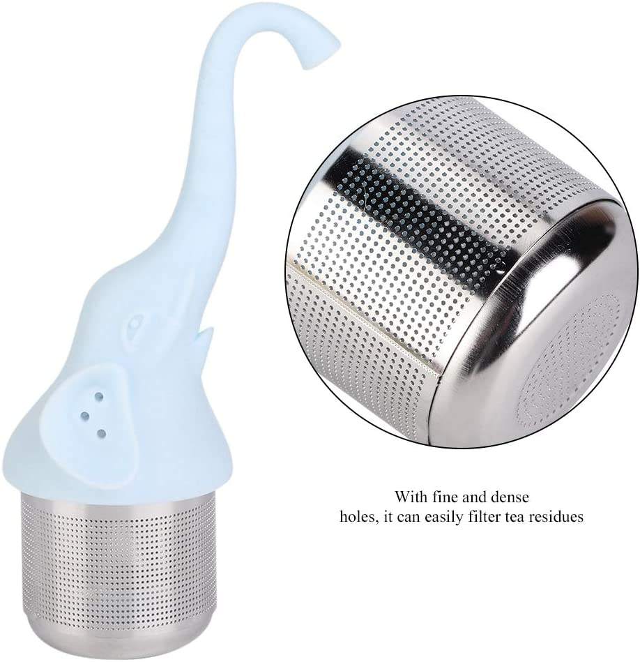 Hot sale elephant tea Infuser brewer-Stainless Steel Fine Mesh Tea Filter with BPA-Free Silicone animal handle