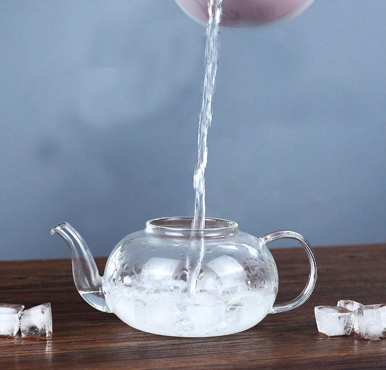 1000ML Teapot Fashion Stainless Steel Customize Logo Tea Pot with Filter Glass Water Carafe Borosilicate Glass,glass Tea Maker