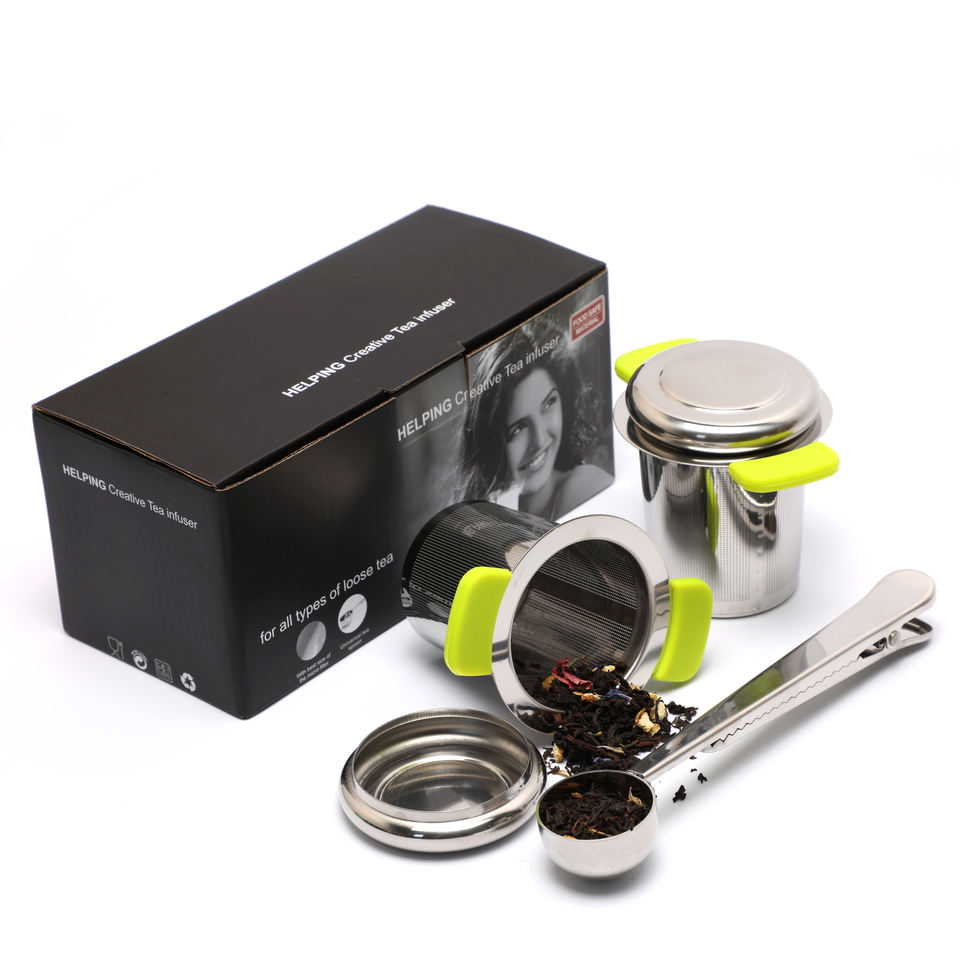 Loose Tea Infuser SET With Two Infuser And One Metal Tea Spoon- Stainless Steel tea set