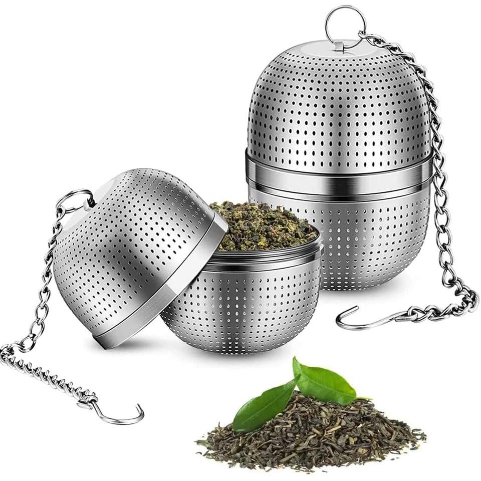 Fine Mesh 304 Stainless Steel Tea Diffuser Infuser Strainers Ball for Loose Leaf Spices