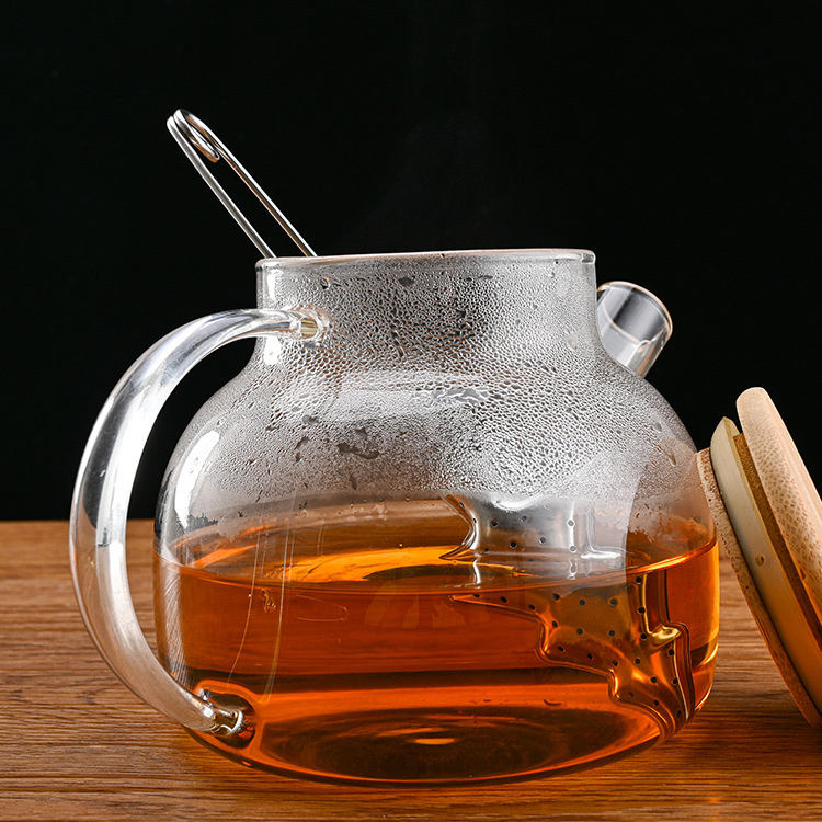 304 Stainless Steel ChrisTmas Tree Tea Infuser for Single Mug, Snap Handle Fine Hole Teal Strainer Filter for Brewing Loose Tea